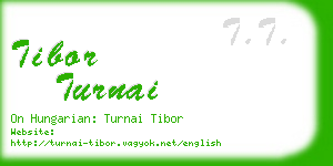 tibor turnai business card